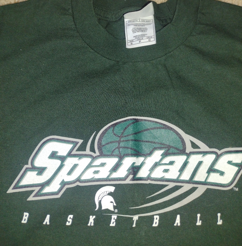 Green Michigan State Short Sleeve Tees - Picture 3 of 4